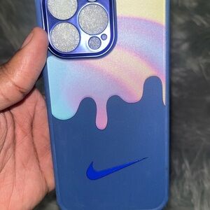 Nike Iridescent Blue Drip Phone Case